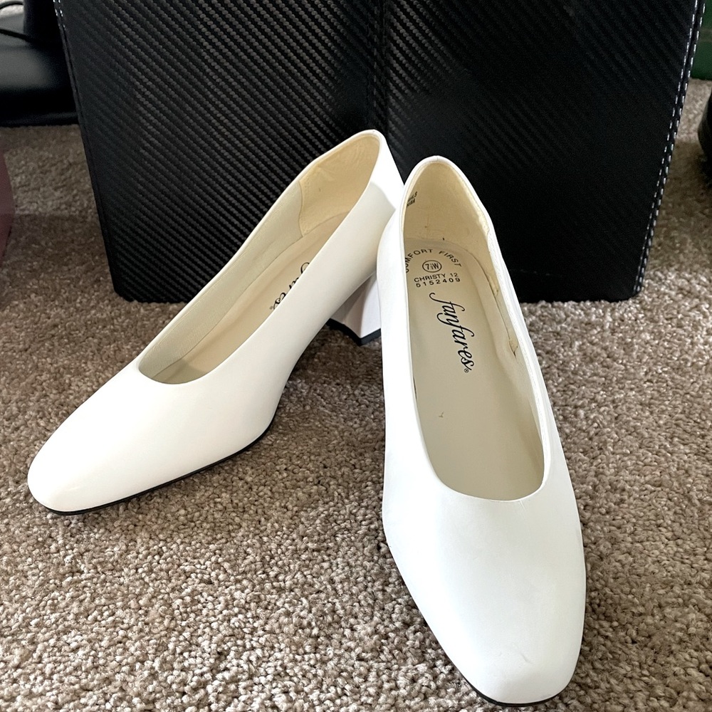 Vintage white heels